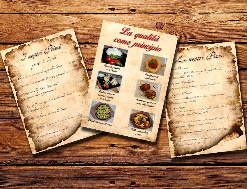 Menù Baita Sapori del Sud